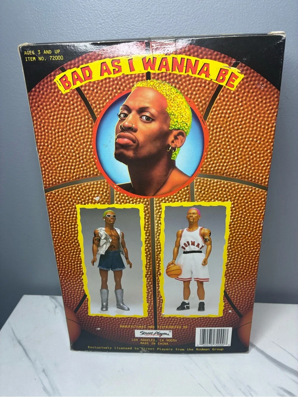 NBA Dennis Rodman Limited Edition Action Figure - White, Black, Yellow